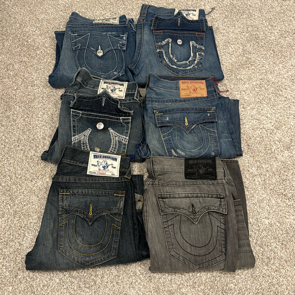 True religion jeans all 6 pairs for $100